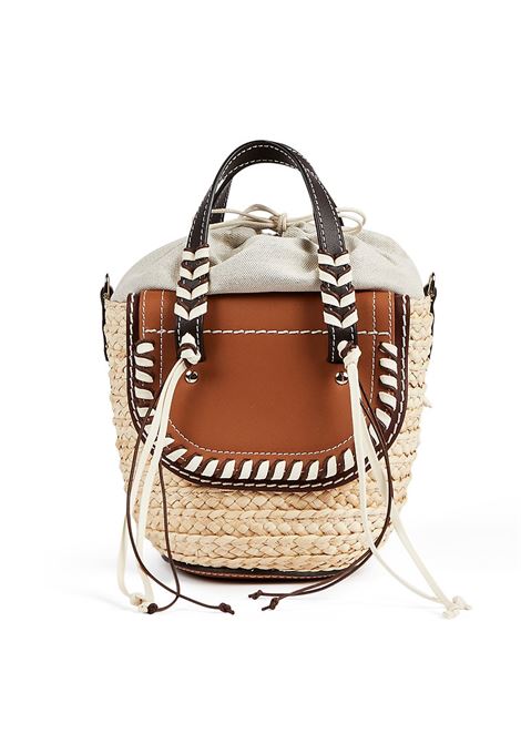 Borsa in raffia tropicana in marrone Cuba Lab - donna CUBA LAB | 8056420207736